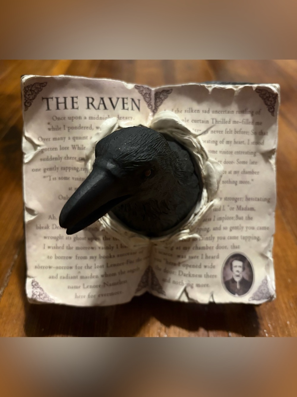 Edgar Allen Poe Raven Tabletop Decor